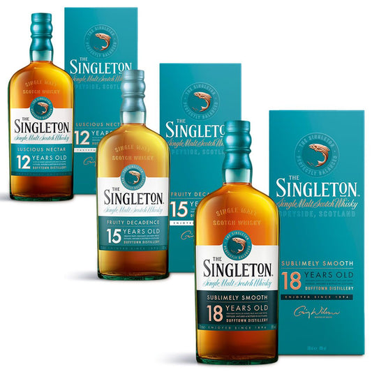 The Singleton of Dufftown 12, 15 & 18 Jahre Single Malt Scotch Whisky, 3x70cl