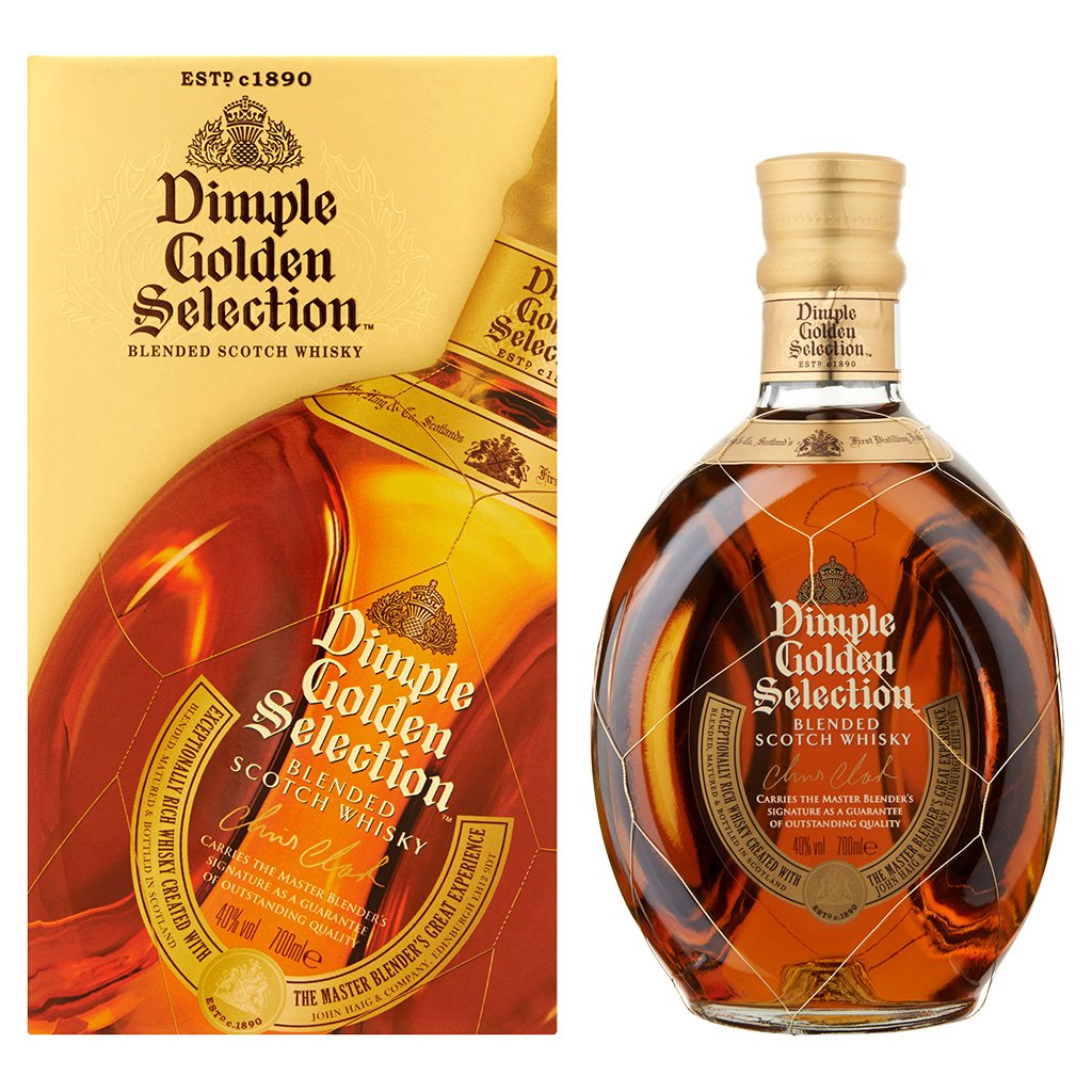 Dimple Golden Selection Blended Scotch Whiskey 70cl