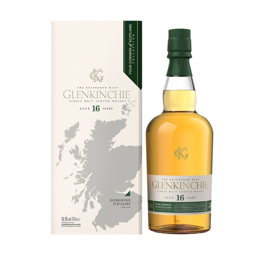Glenkinchie 16 Jahre Single Malt Scotch Whisky, The Four Corners of Scotland Collection, 70cl